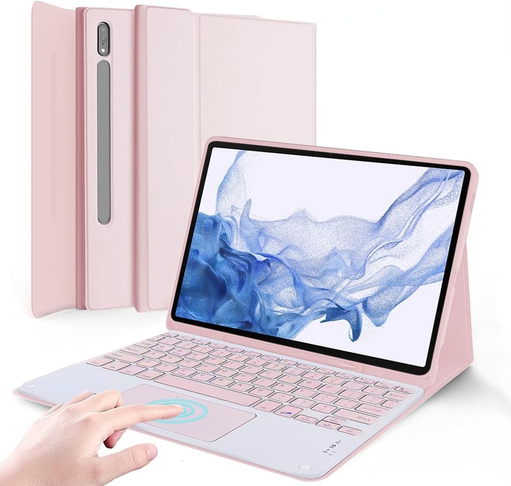 Samsung Galaxy Tab S9 Ultra キーボードカバー付き Samsung Galaxy Tab S9 Ultra Book Cover Keyboard With Trackpad